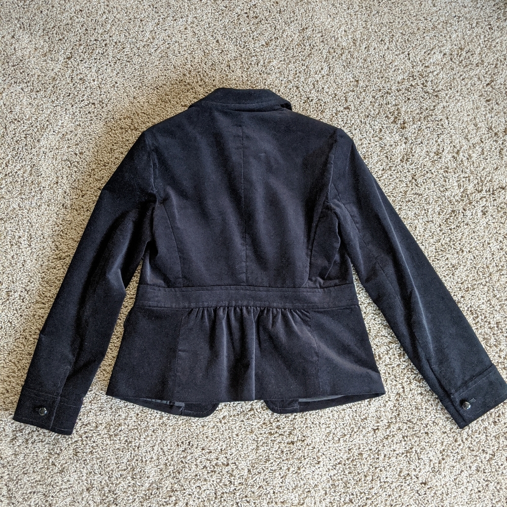 Talbot's Black Velvet Blazer - Picture 6 of 7